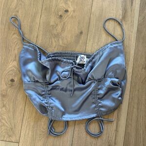 Princess Polly Satin Cinch Crop Top